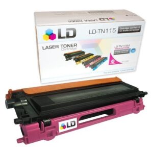 ld products remanufactured toner cartridge replacement for brother tn115m high yield (magenta)