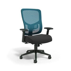 staples 2258153 kroy mesh task chair blue (50232)