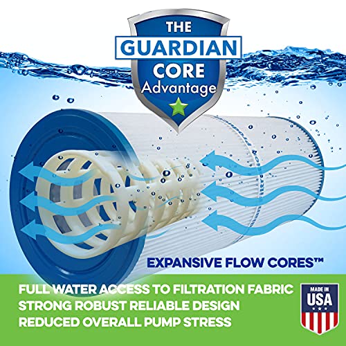 Guardian Filtration Products- 4 Pack Pool Spa Filter Replacement for Pleatco PA106, Unicel C-7488, Filbur FC-1226 | Compatible for Hayward C-4025 | Value Savings 4 Pack of Filters | 725-175-04