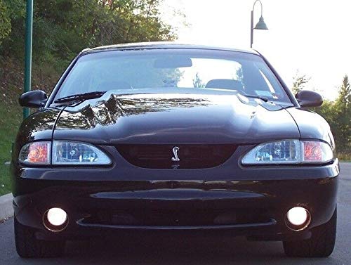 1994-2004 Mustang Cobra SVT Snake Chrome and Black Grill Grille Emblem with Bracket