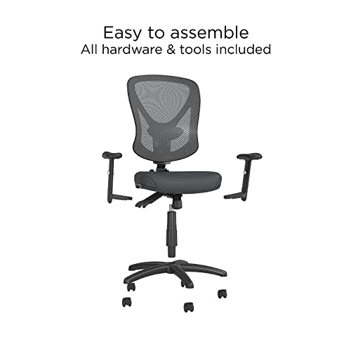 STAPLES Carder Mesh Office Chair (Black, Sold as 1 Each) - Adjustable Office Chair with Breathable Mesh Material, Provides Lumbar, Arm and Head Support, Perfect Desk Chair for The Modern Office