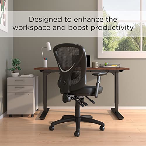 STAPLES Carder Mesh Office Chair (Black, Sold as 1 Each) - Adjustable Office Chair with Breathable Mesh Material, Provides Lumbar, Arm and Head Support, Perfect Desk Chair for The Modern Office