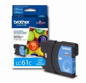 brother lc61 cyan ink cartridge standard in retail packaging