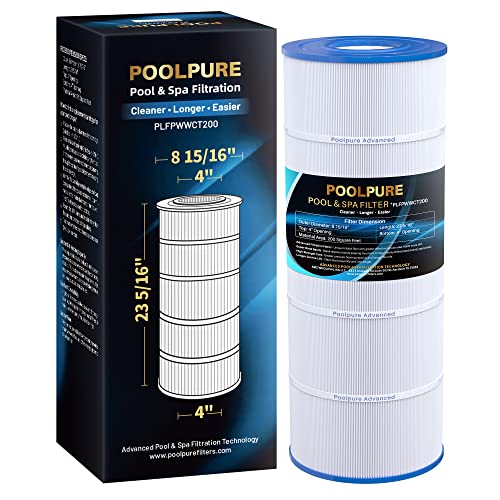 POOLPURE PWWCT200 Replacement Cartridge for Waterway Clearwater II 200, p/n 817-0200N, PWWCT200, Unicel C-8419, Filbur FC-1288 1PACK