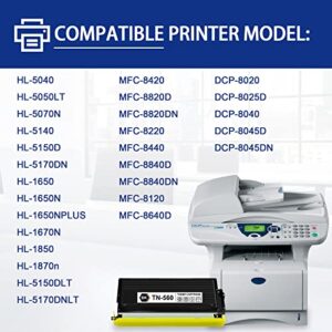 BERY INK Compatible TN-560 TN560 Toner Replacement for Brother MFC-8420 8820DN 8220 8440 8840D 8840DN, DCP-8020 8025D, HL-5040 5050LT 5070N 5140 5150D 5170DN Printer (1-Pack, Black)