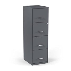 staples 2806663 4-drawer vertical file cabinet charcoal letter 18-inch d (52148)