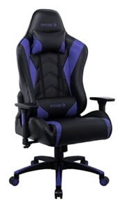 staples emerge vartan bonded leather gaming chair, black/blue, 2/pack (53242v-ccvs)