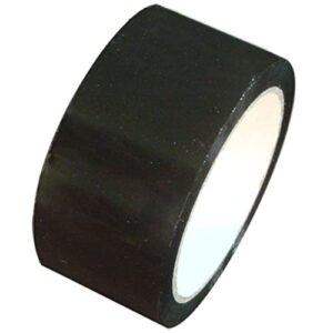 tape brothers carton sealing tape 2″ x 110 yds or 55 yds 2 mils, several colors (black-55yds)