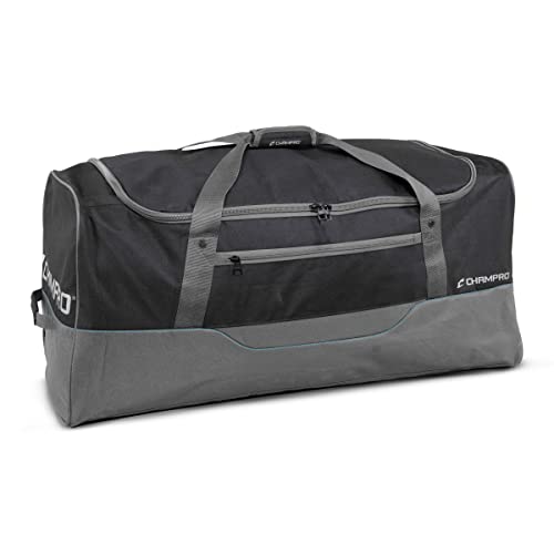 CHAMPRO Ultimate Carry-All Team Equipment Bag, Black, 36"x16"x16"