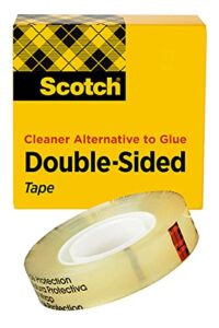 scotch double sided tape, 3/4 in x 1296 in, 1/pack (665)