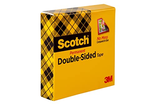 Scotch Double Sided Tape, 3/4 in x 1296 in, 1/Pack (665)