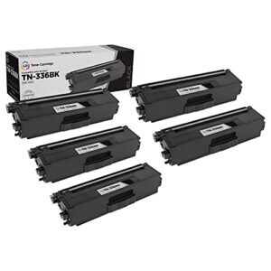 ld products compatible toner cartridge replacement for brother tn336bk high yield (black, 5-pack)