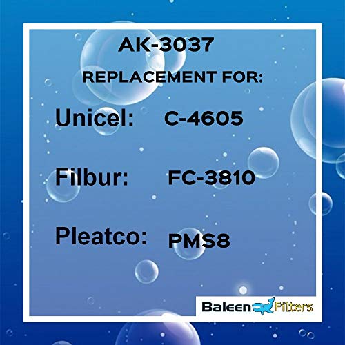 Baleen Filters 6 sq. ft. Pool Filter Replaces Unicel C-4605, Pleatco PMS8, Filbur FC-3810-Pool and Spa Filter Cartridges Model: AK-3037
