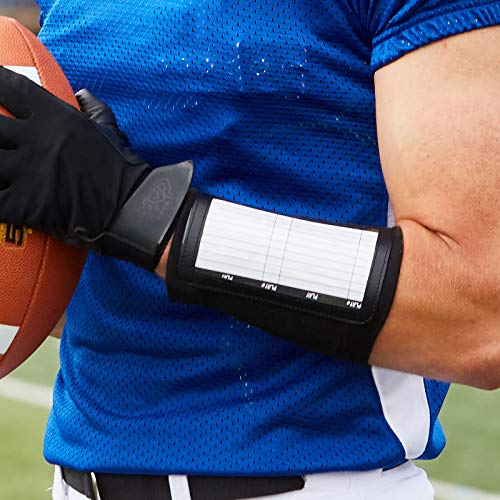 CHAMPRO Wristband Playbook; Single, Youth, Black, Model: AF49YB