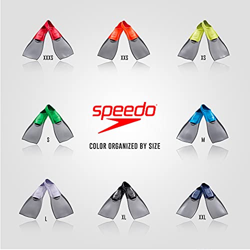 Speedo Unisex-Adult Swim Training Fins Rubber Long Blade