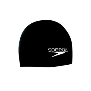 speedo elastomeric solid silicone cap – black 7510192-001