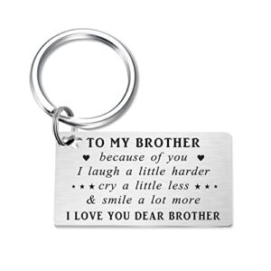 brother gifts keychain, thank you gifts to brother, christmas birthday gifts for brother
