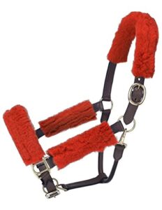 tough 1 halter fleece set, red