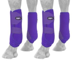 tough 1 extreme vented sport boots set, purple, small