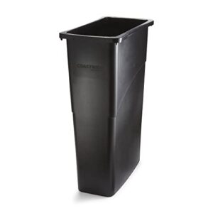 staples brighton 2625781 indoor trash can without lid black plastic 23 gal. (bpr50718)