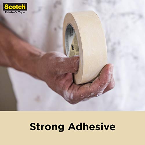 Scotch Contractor Grade Masking Tape, 0.94 inches by 60.1 yards (540 yards total), 2020, 9 Rolls