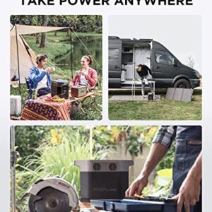 EF ECOFLOW Portable Power Station DELTA 1300, 1260Wh Solar Powered Generator with 6 x 1800W AC Outlets, Solar Generator(Solar Panel Optional) for Outdoor Camping