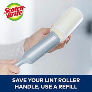 Scotch-Brite 50% Stickier Jumbo Surface Lint Roller, 4 Rollers, 80 Sheets Per Roller, 320 Sheets Total