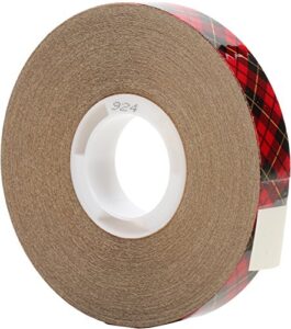 3m scotch 924 atg tape: 1/2 in. x 36 yds. (clear adhesive on tan liner)