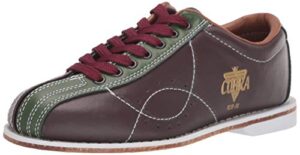 cobra bowling products womens bowling shoes, brown/green, 8 us