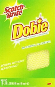 scotch-brite cleaning pads dobie (6-pack) [packaging may vary]