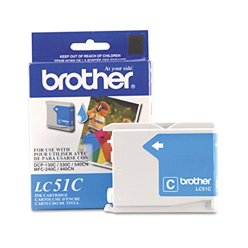 Brother Lc51c Innobella Ink Cartridge, Cyan - in Retail Packaging