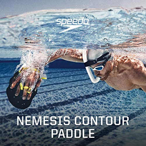Speedo unisex adult Training Nemesis Contour swimming hand paddles, Multicolor, Small US