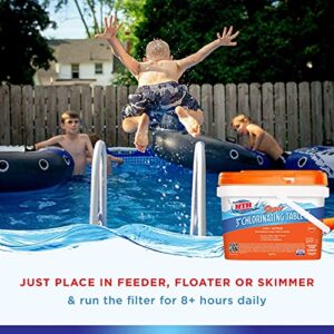 HTH 42043 Super 3" Chlorinating Tablets Swimming Pool Chlorine, 8 lbs