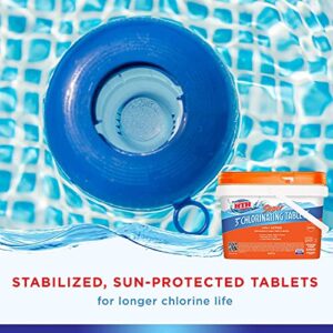 HTH 42043 Super 3" Chlorinating Tablets Swimming Pool Chlorine, 8 lbs