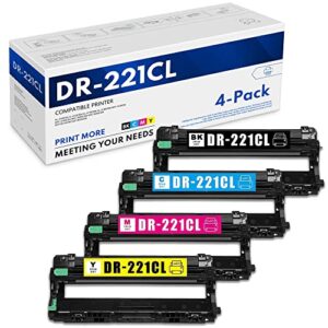 dr221cl dr-221cl compatible 4 pack (1bk+1c+1m+1y) dr-221cl dr221cl drum unit replacement for brother 3140cw 3150cdn 3170cdw 3180cdw 9130cw 9140cdn 9330cdw 9340cdw 9015cdw 9020cdn drum printer