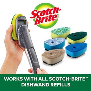 Scotch-Brite Heavy Duty Advanced Soap Control Dishwand, Control Soap With A Button, Keep Your Hands Out Of Dirty Water, Long Lasting and Reusable