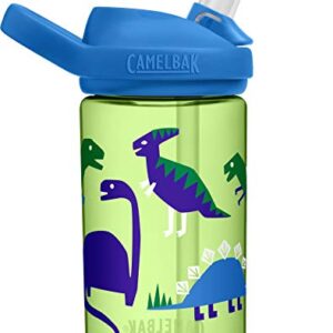 CamelBak Eddy+ Kids BPA-Free Water Bottle with Straw, 14oz, green, Model Number: 2282301040