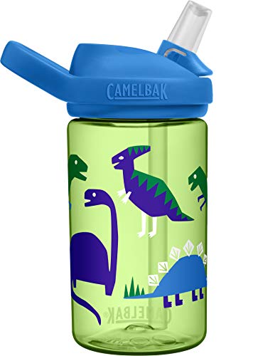 CamelBak Eddy+ Kids BPA-Free Water Bottle with Straw, 14oz, green, Model Number: 2282301040