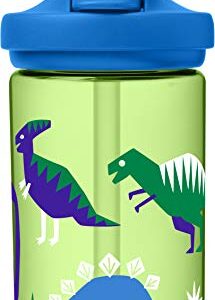 CamelBak Eddy+ Kids BPA-Free Water Bottle with Straw, 14oz, green, Model Number: 2282301040