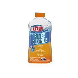 hth 67025 filter cleaner care for swimming pools, 1 qt