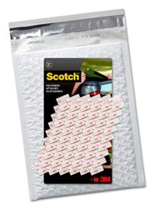 scotch extreme interlocking fasteners, 1 in squares, clear, 27 sets, holds up to 10 lbs (1 set holds 2 lbs)
