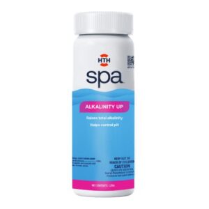 hth spa care alkalinity up, spa & hot tub chemical raises alkalinity, stabilizes ph fluctuation, 1.25 lbs
