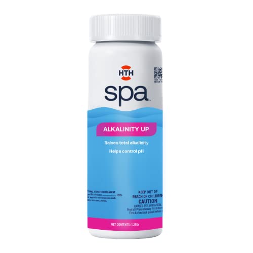 HTH Spa Care Alkalinity Up, Spa & Hot Tub Chemical Raises Alkalinity, Stabilizes pH Fluctuation, 1.25 lbs