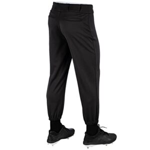 CHAMPRO boys Triple Crown Classic Baseball Pant, Black, Medium US