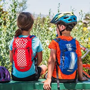 CamelBak Mini M.U.L.E. Kids' Hydration Backpack - 50 oz Racing Red Check