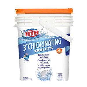 hth 42041 3-inch chlorinating tablets swimming pool chlorine, 35 lbs