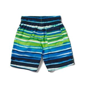 Speedo Boys' Standard Swim Trunk Mid Length Redondo Printed, River Current Green Gecko, MD (10-12 Big Kid)