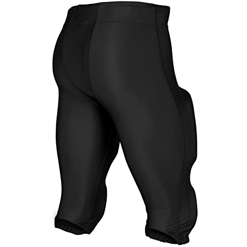 CHAMPRO Standard Blocker Traditional Adult Football Game Pants, Black, Small