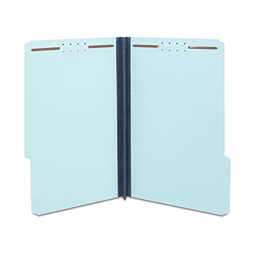 Staples 384870 Pressboard Classification Folders Legal Size Blue 25/Box (61552S)