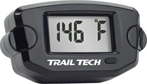 trail tech 743-ef6 orange tto digital temperature gauge 10mm radiator fin sensor